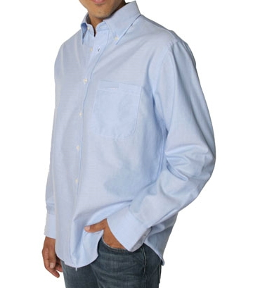 Mens Casual Blue Shirt